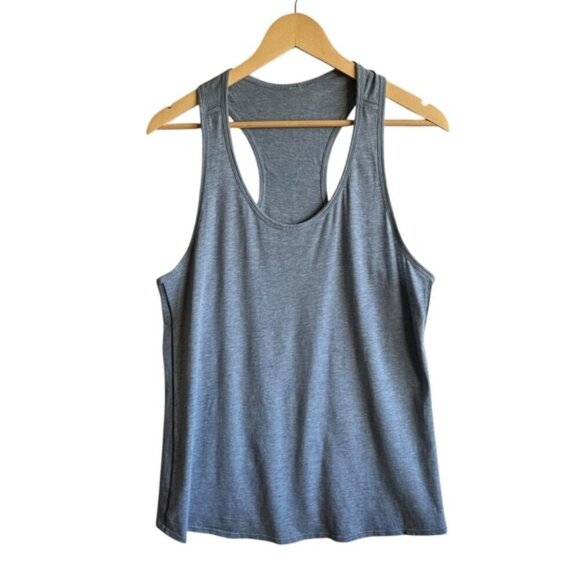 Lululemon Racerback Tank Top Size 6 Light Blue Gray - Picture 1 of 8